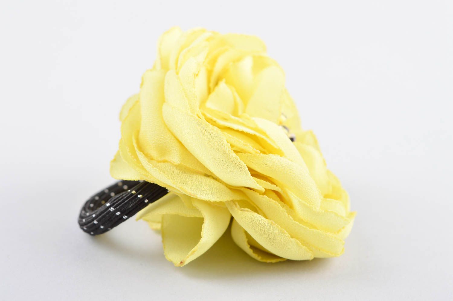 Goma para el pelo con flor accesorio de moda artesanal regalo original foto 3