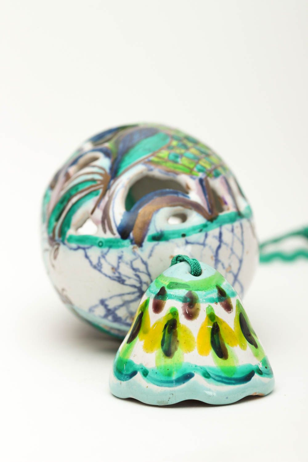 Huevo original de arcilla hecho a mano elemento decorativo regalo para Pascua foto 4