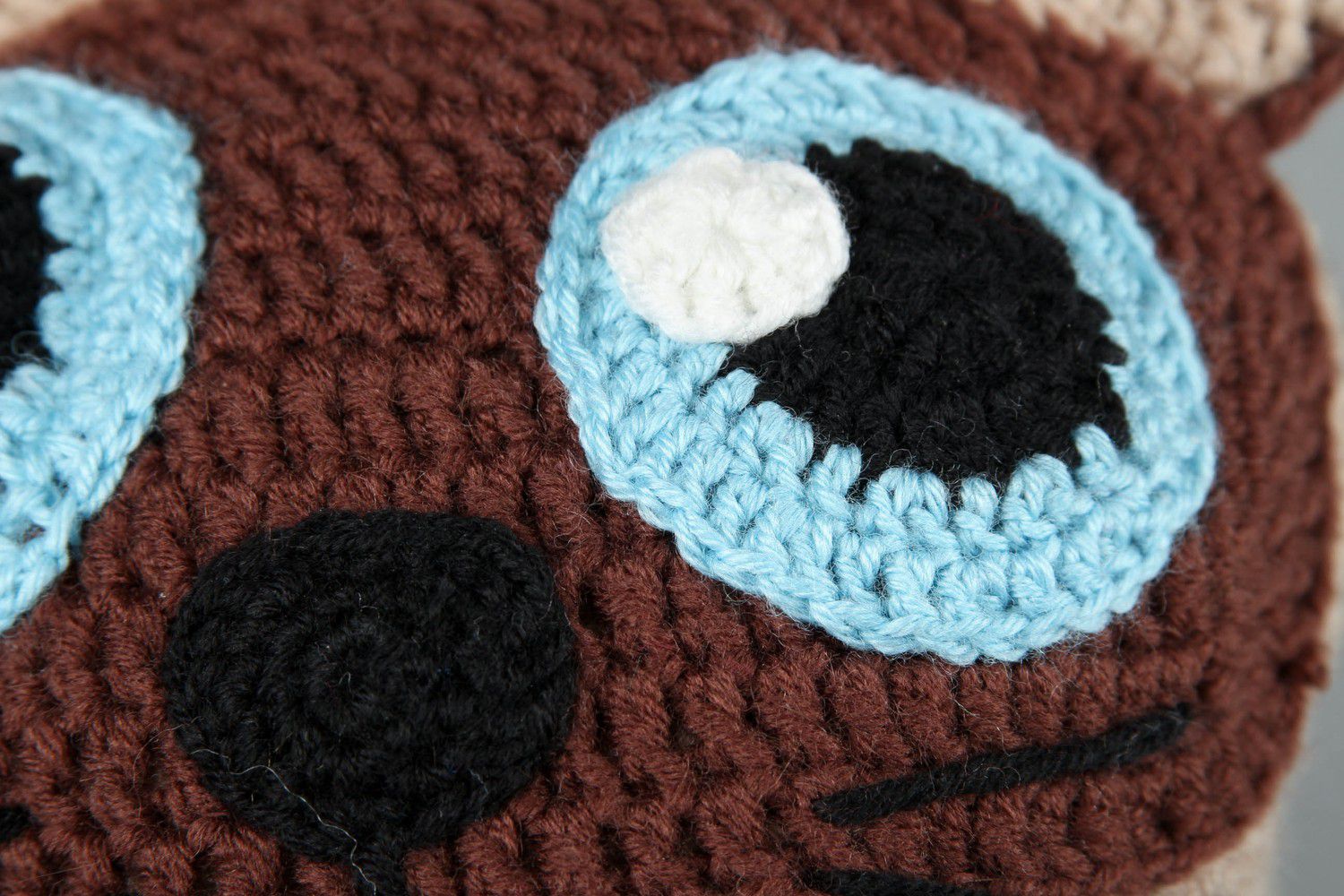 Bonnet tricoté pour enfant Chat heureux photo 4