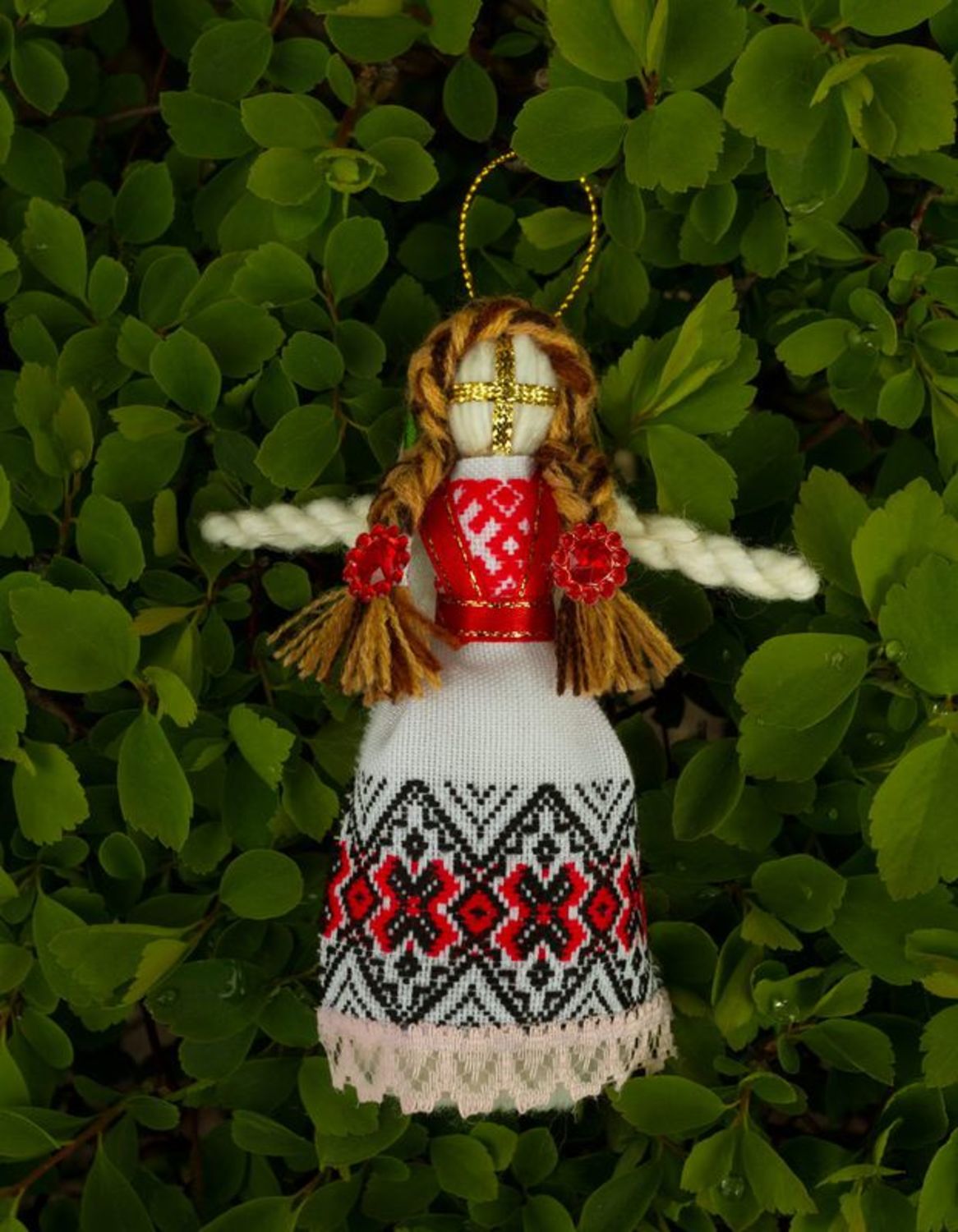 Bambola etnica di stoffa fatta a mano Amuleto talismano Giocattolo slavo
 foto 2