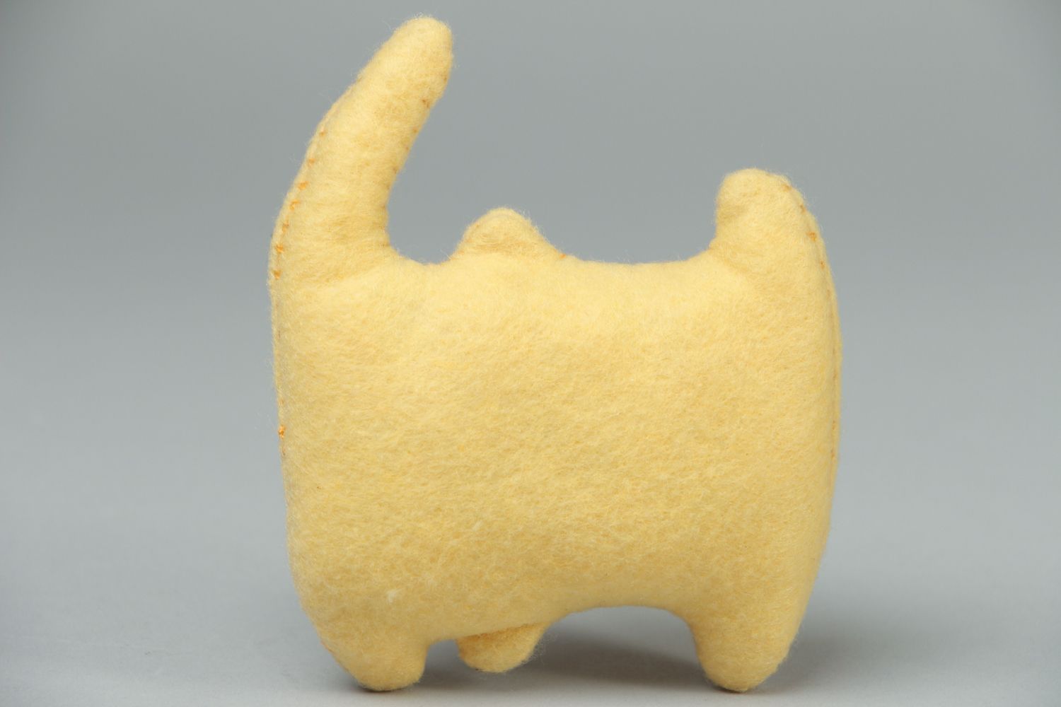 Мягкая игрушка из флиса желтый кот  фото 2