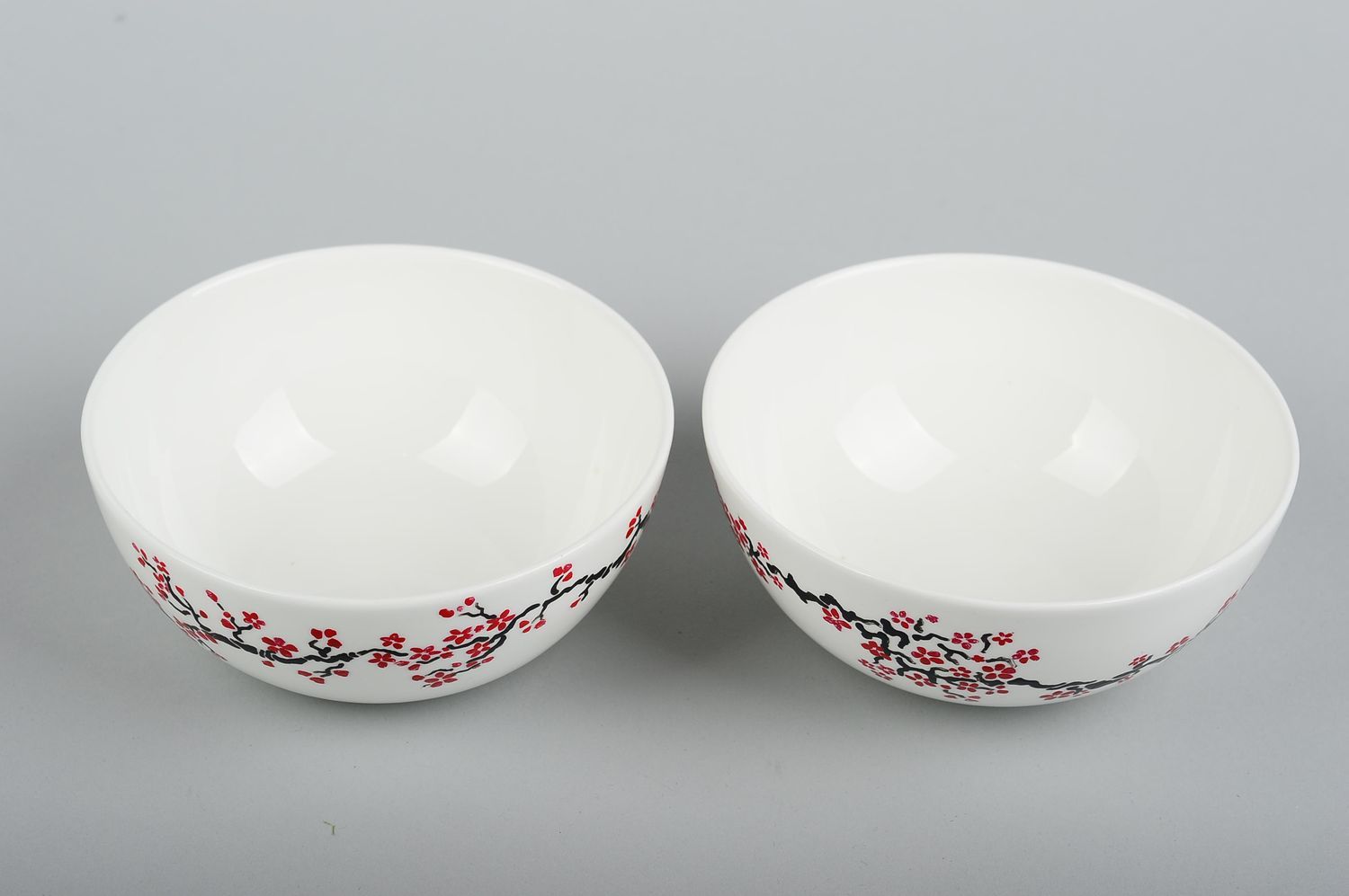 Jars céramique fait main Bols blancs Vaisselle artisanale céramique 2 pièces photo 4