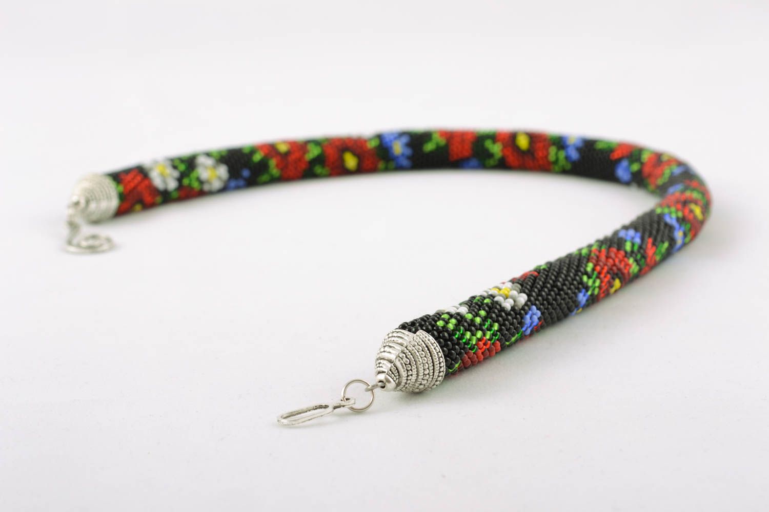 Beaded cord necklace photo 3