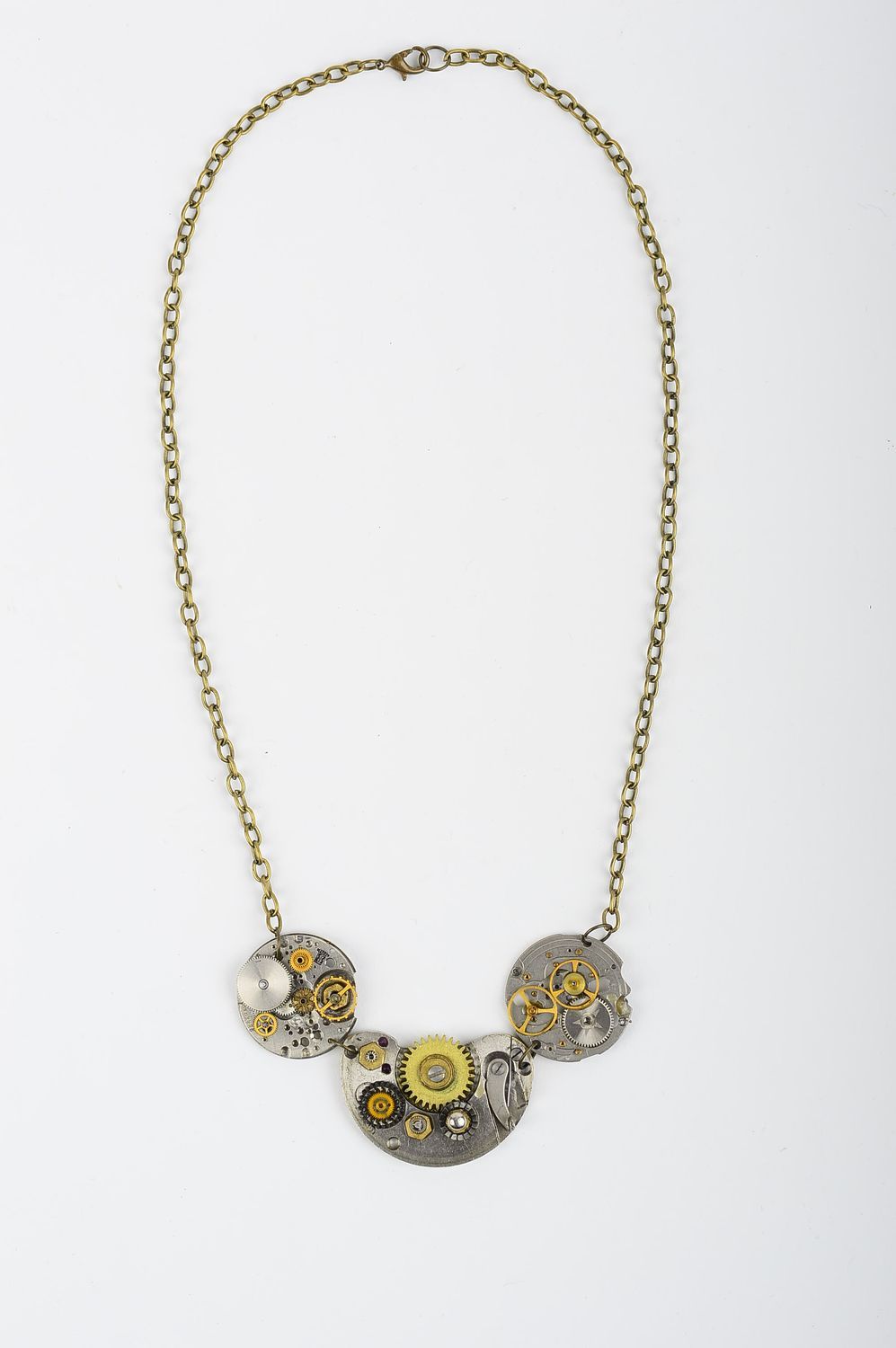 Designer handmade steampunk jewelry steampunk pendant chain necklace for women photo 1
