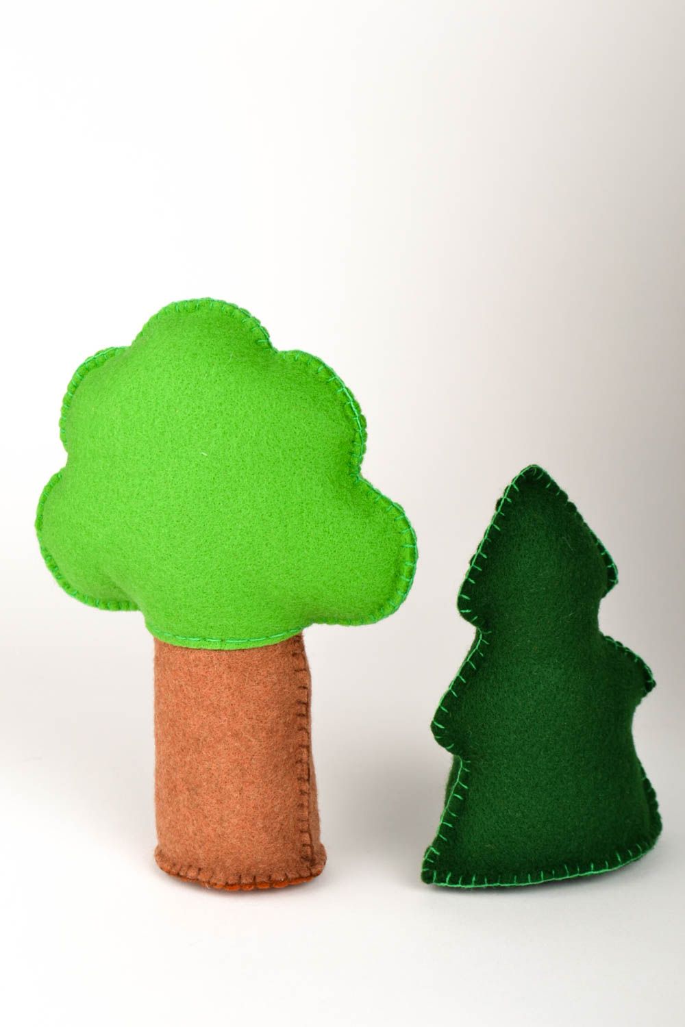 Игрушки ручной работы деревья фетровые игрушки для детей декор для дома фото 4