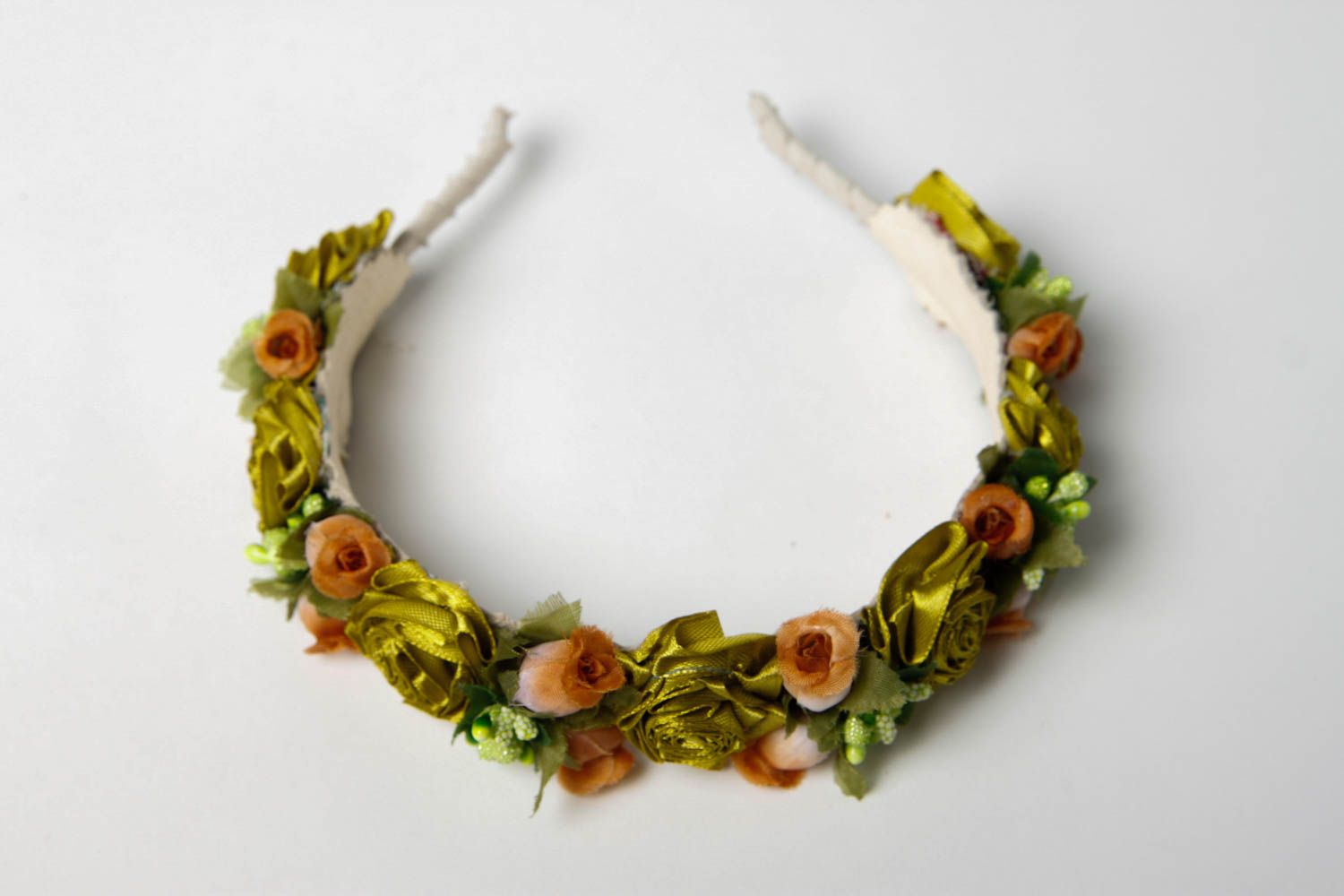 Diadema hecha a mano regalo original para mujeres adorno para el pelo con flores foto 3