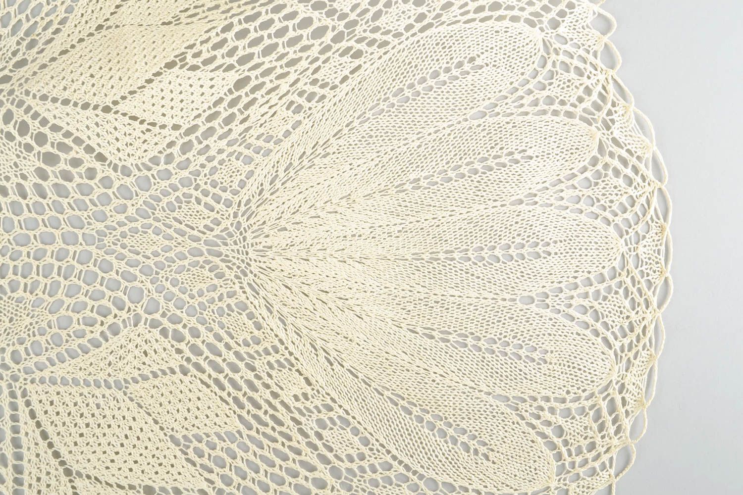 Openwork crochet tablecloth handmade lace napkin vintage style home ideas photo 5