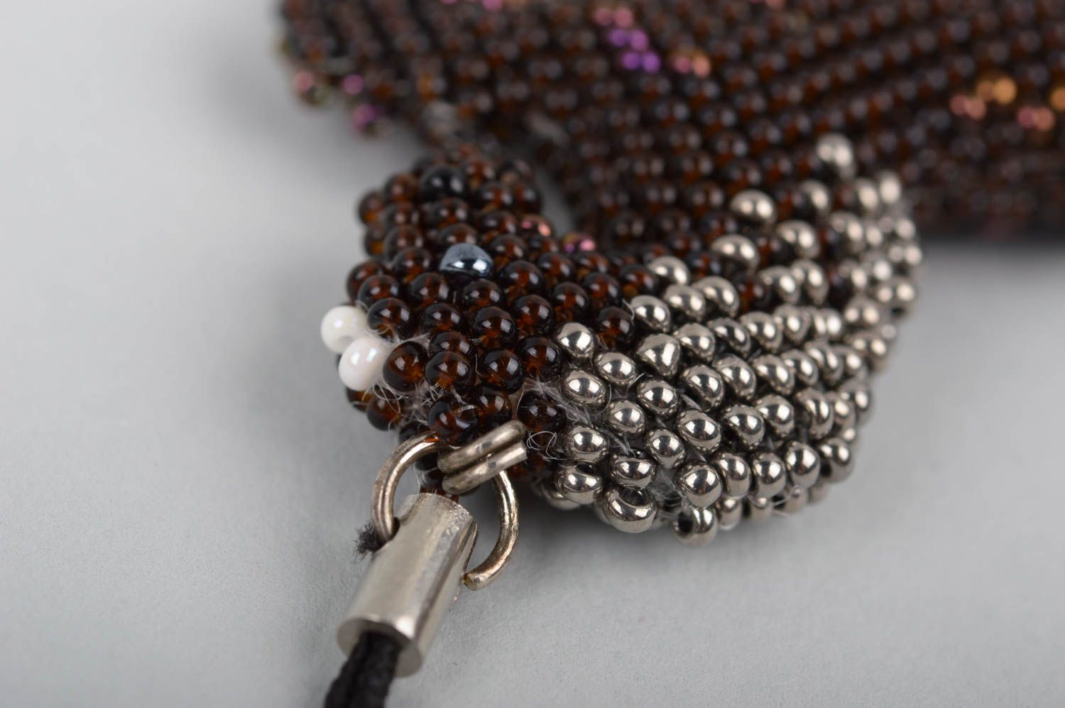 Beautiful handmade beaded keychain key fob bag charm phone charm designs photo 2