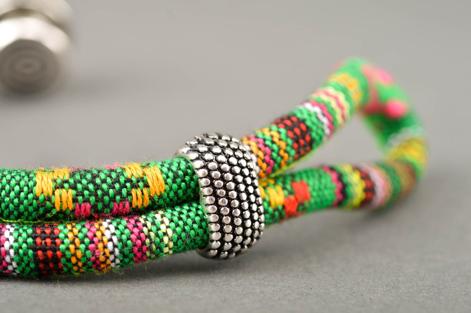 Handcrafted jewelry fashion bracelet cord bracelet designer accessories photo 4