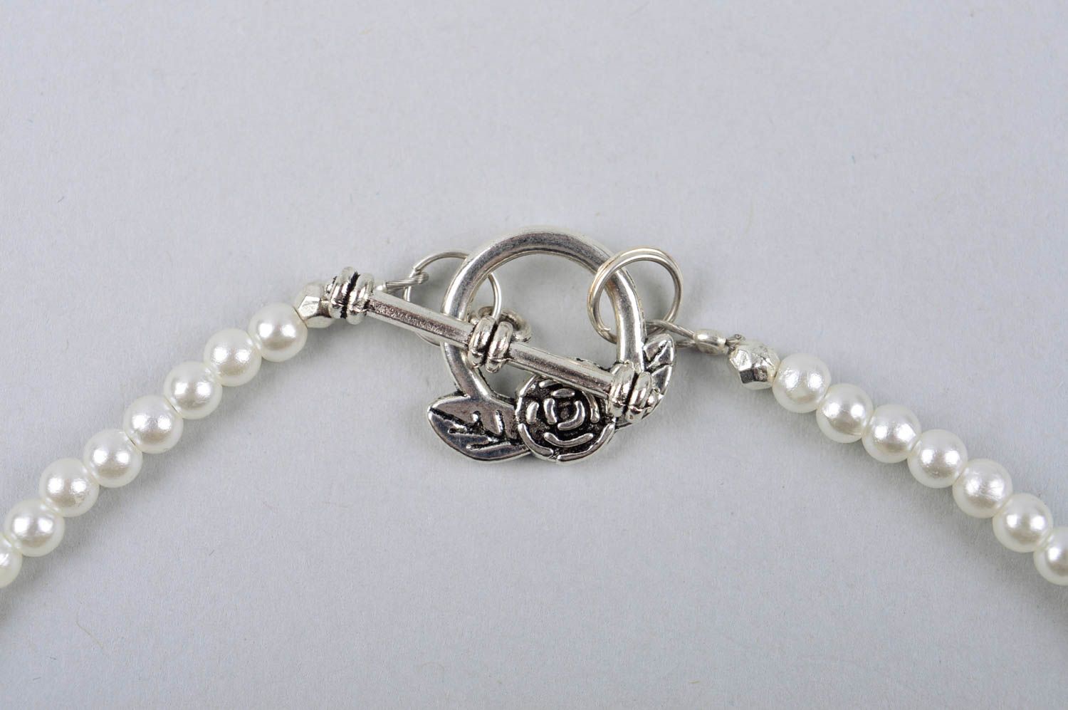 Collar con cuentas artesanal con perlas regalo original accesorio de mujer  foto 5