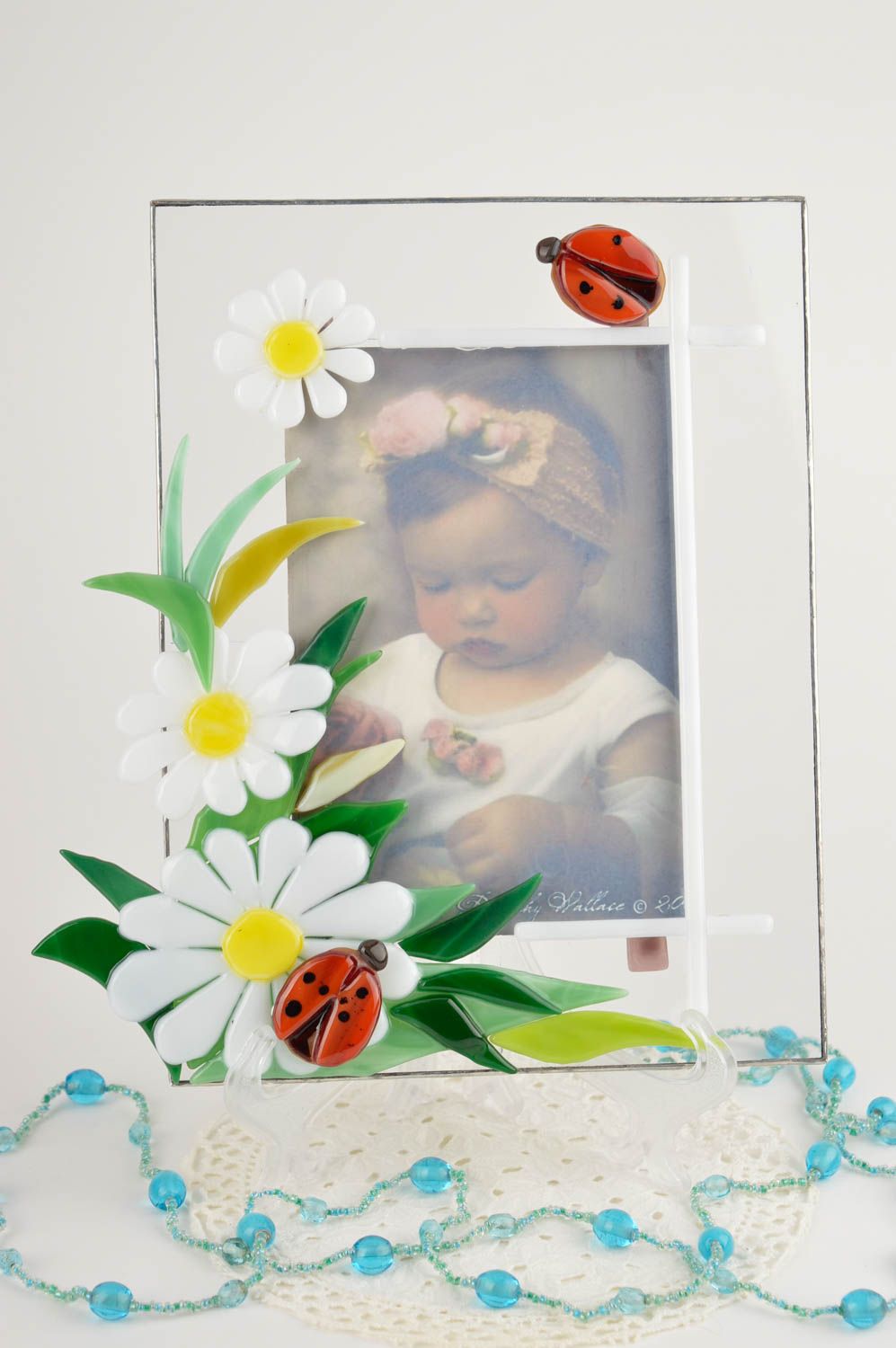 Stylish handmade photo frame glass photo frame interior decorating gift ideas photo 1