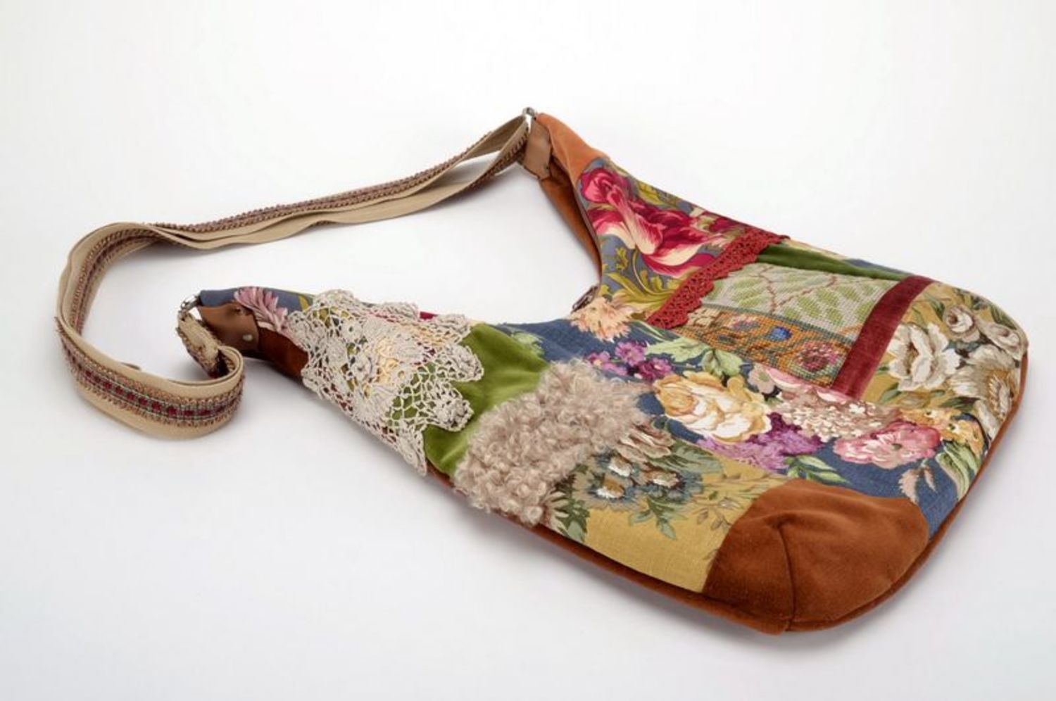 Faric patchwork bag  photo 4