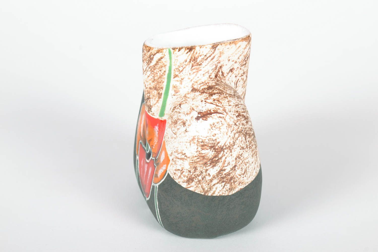 Handmade ceramic flower vase Tulips 30 oz flower centerpiece for home décor 4, 0,68 lb photo 4