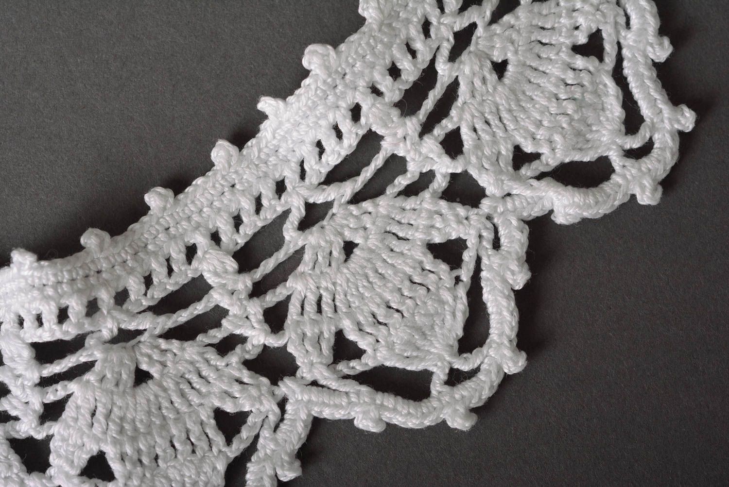 Cuello tejido artesanal de algodón regalo original accesorio para mujer foto 4