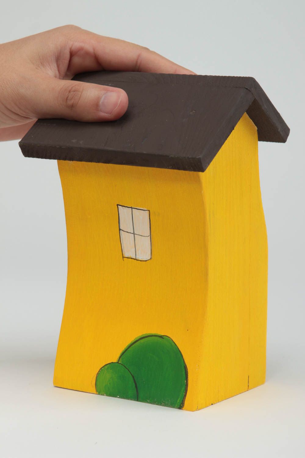 Wooden toy handmade wood sculpture miniature figurines housewarming gift ideas photo 5