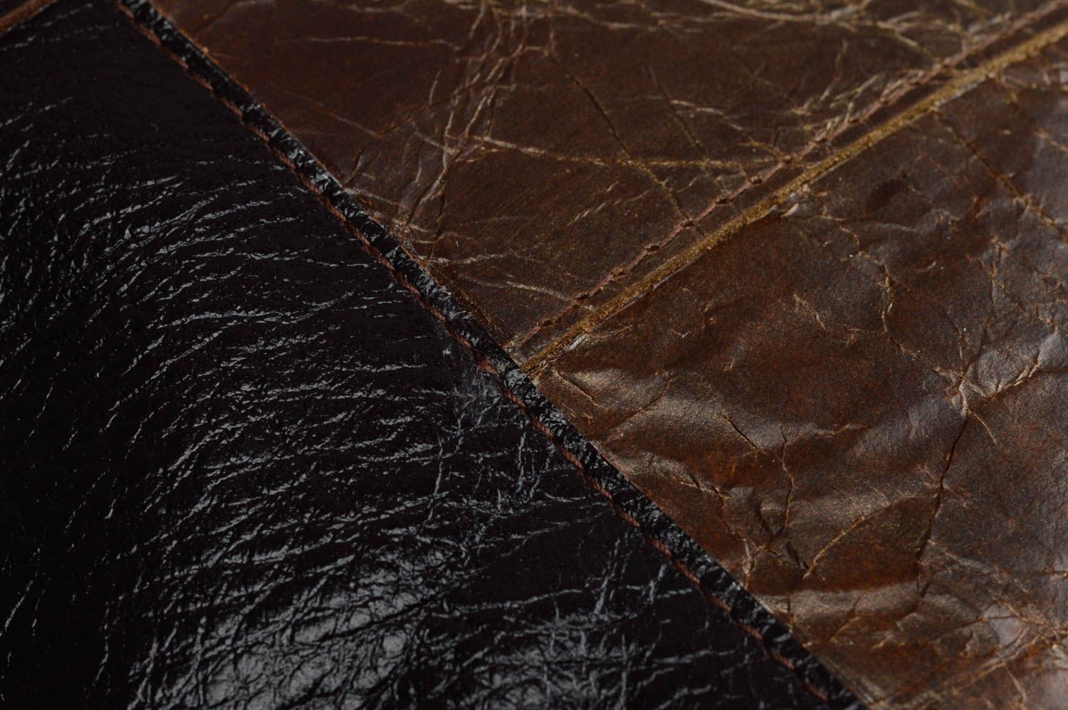 Женская оригинальная сумка из натуральной кожи ручной работы коричневая   фото 3