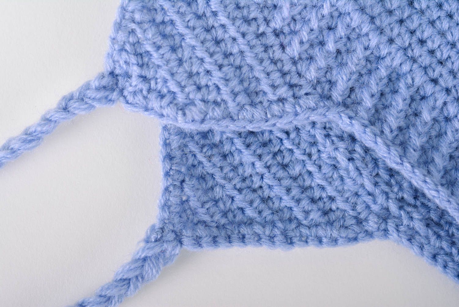 Handmade winter accessory designer crocheted cap warm stylish cap for kids photo 2