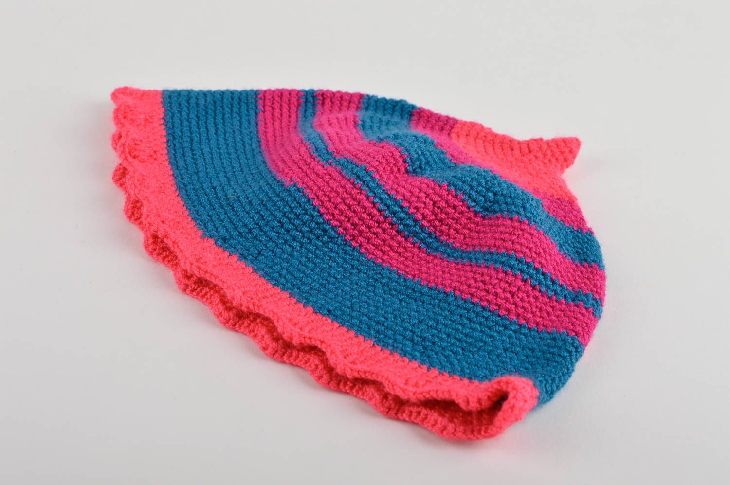Handmade hat designer hat knitted hat crocheted hat warm hat gift for baby photo 4