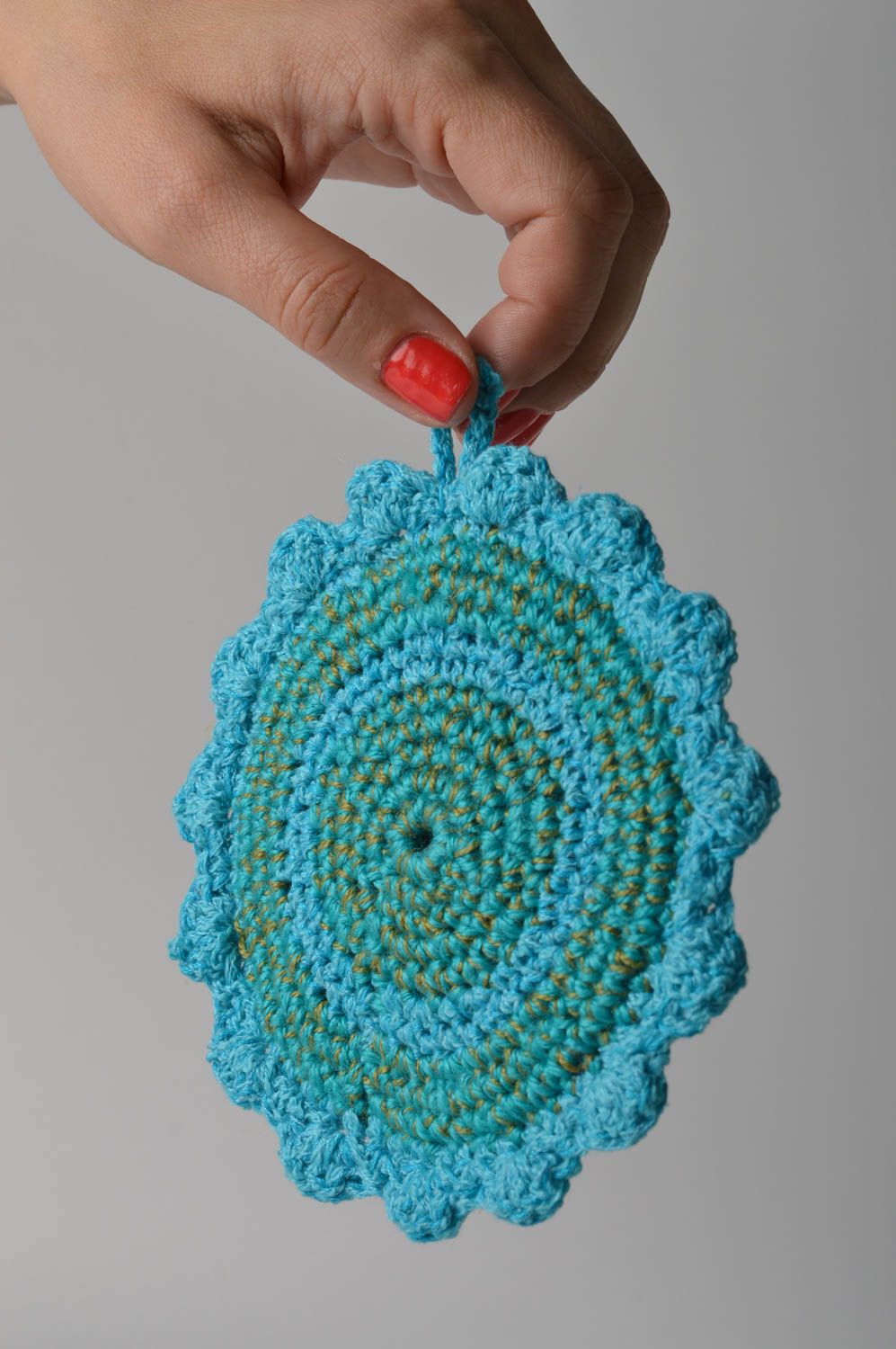 Beautiful handmade crochet potholder home textiles kitchen design gift ideas photo 2