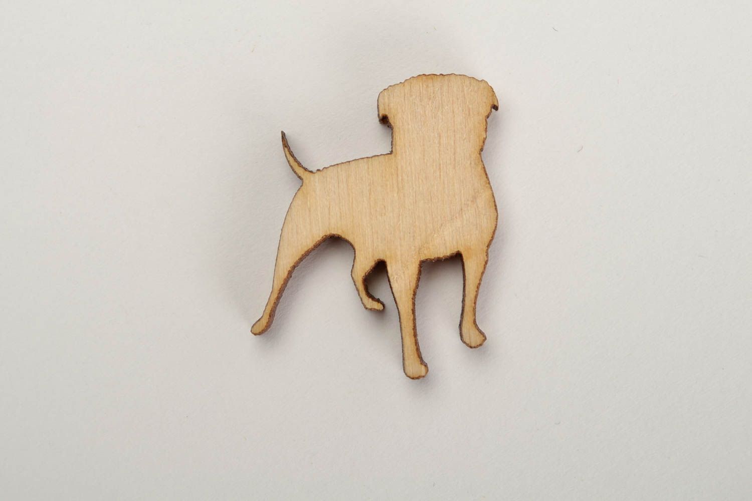Handmade Holzfigur zum Bemalen Scrapbook Material Holz Rohling Hund klein foto 3