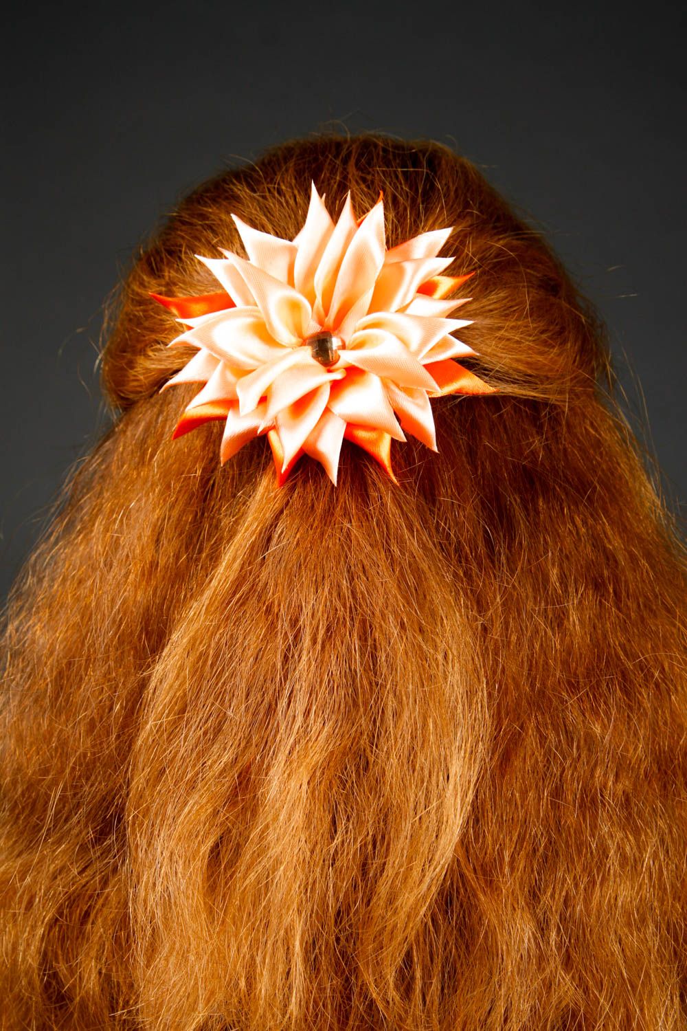 Handmade Haargummi mit Blume Mädchen Haarschmuck Mode Accessoire Haargummi groß  foto 2