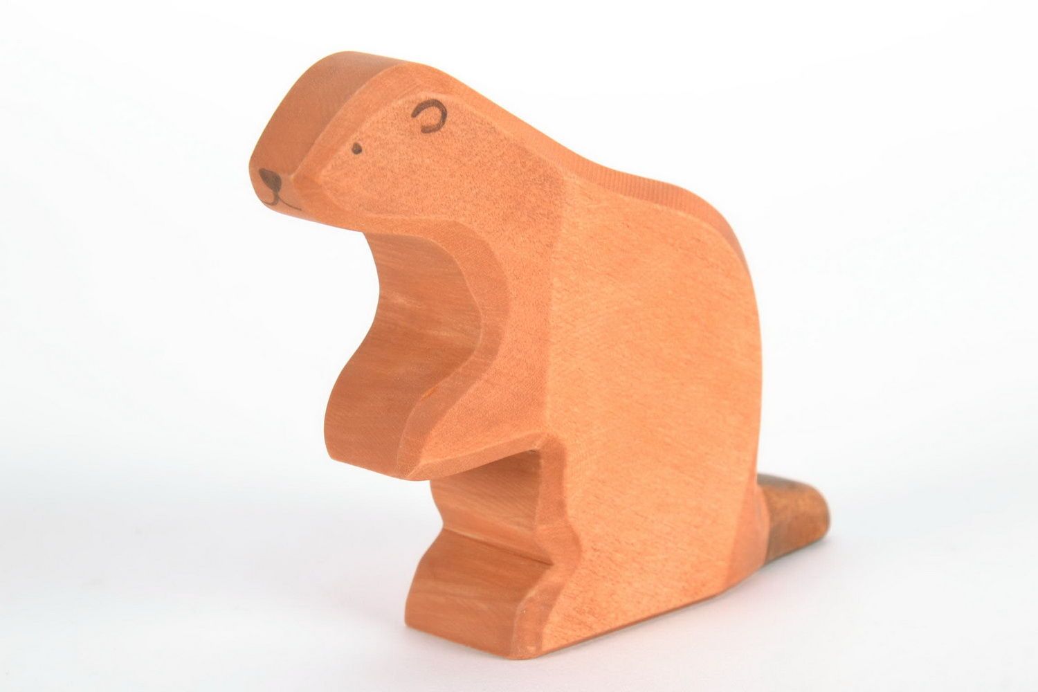 Wooden statuette-toy Beaver photo 3