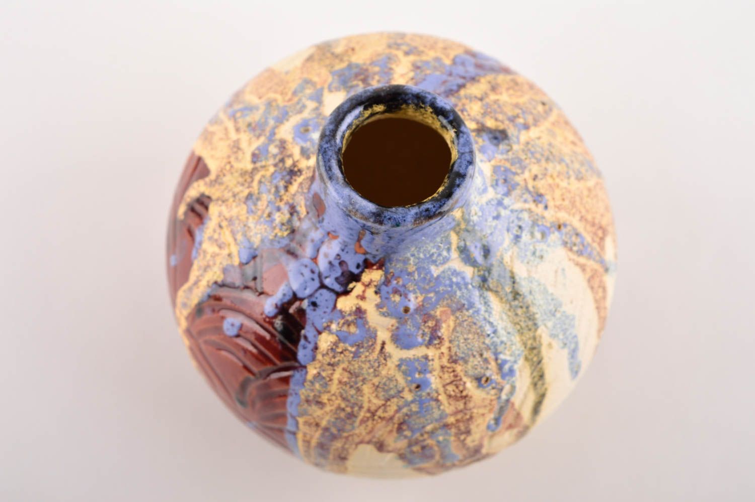 Handgemachte Keramik Ton Vase Haus Deko Idee originelles Geschenk ungewöhnlich foto 3
