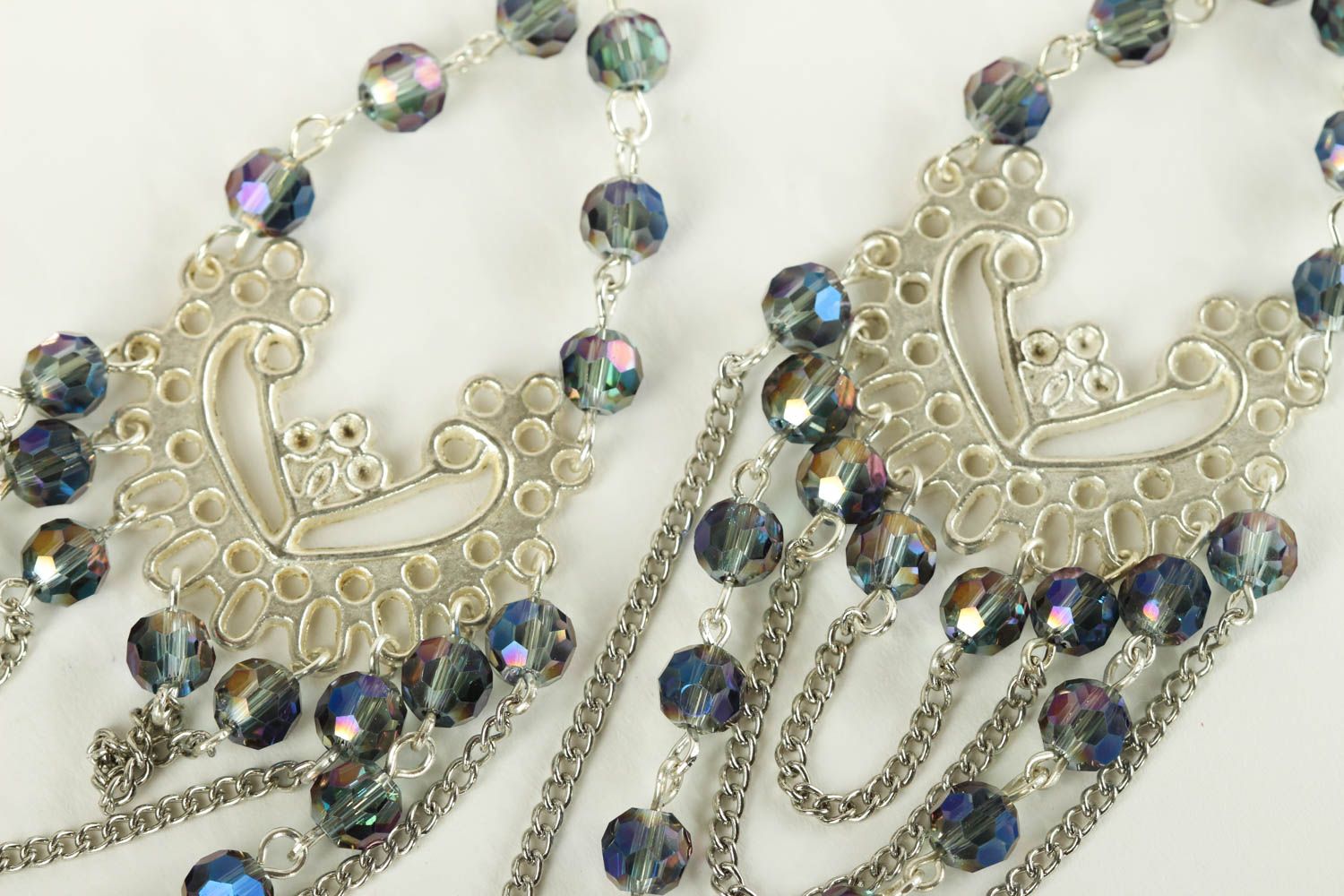 Handmade earrings in oriental style beaded earrings fashion jewelry for girls photo 4