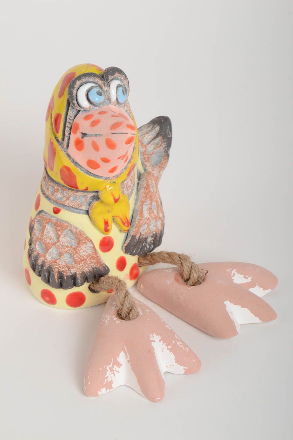 Handgemachte Keramik Spardose für Kinder Geschenk Idee originelle Spardose Krähe foto 2