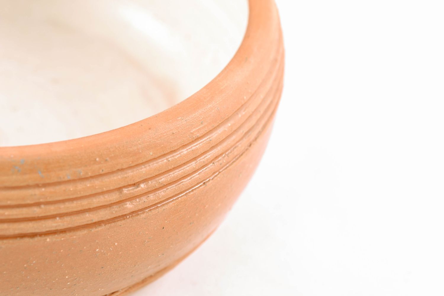 Ceramic bowl kilned with milk 0,5 liters photo 4