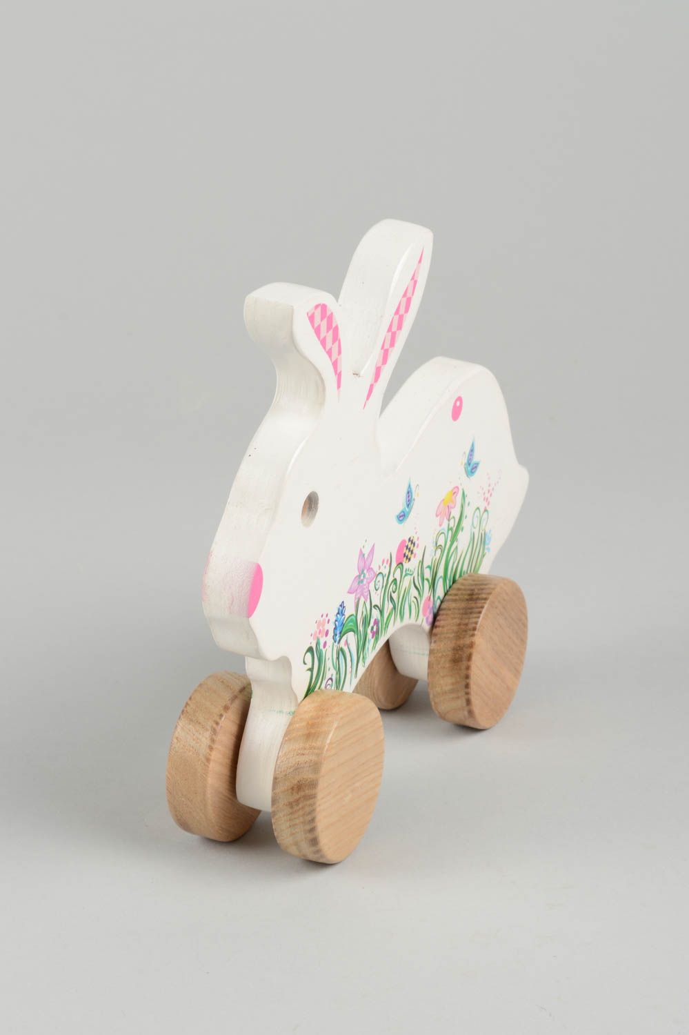 Juguete hecho a mano juguete de madera regalo especial juguetes con ruedas foto 3