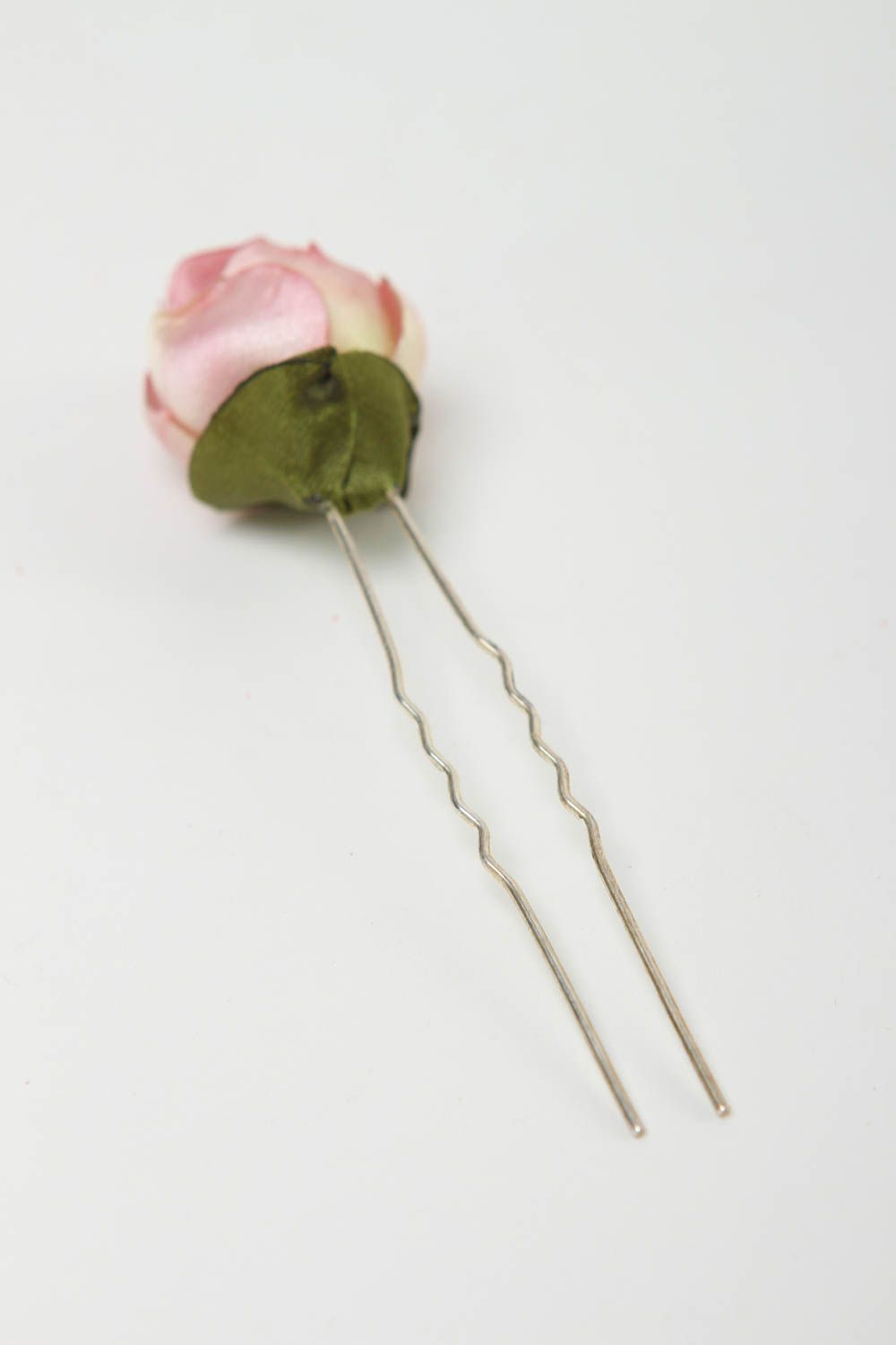 Horquilla artesanal con flor accesorio para el cabello regalo para mujer foto 4