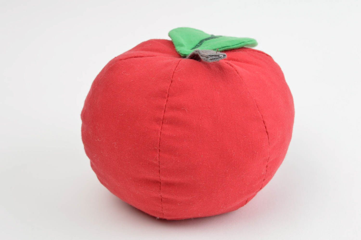 Игрушка яблоко ручной работы детская игрушка из ткани мягкая игрушка красная фото 2
