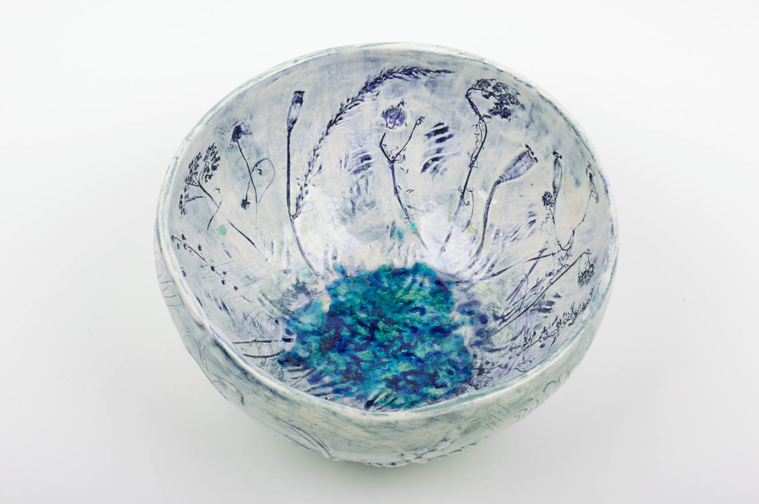 Small handmade clay bowl decorative ceramic bowl beautiful tableware ideas photo 2