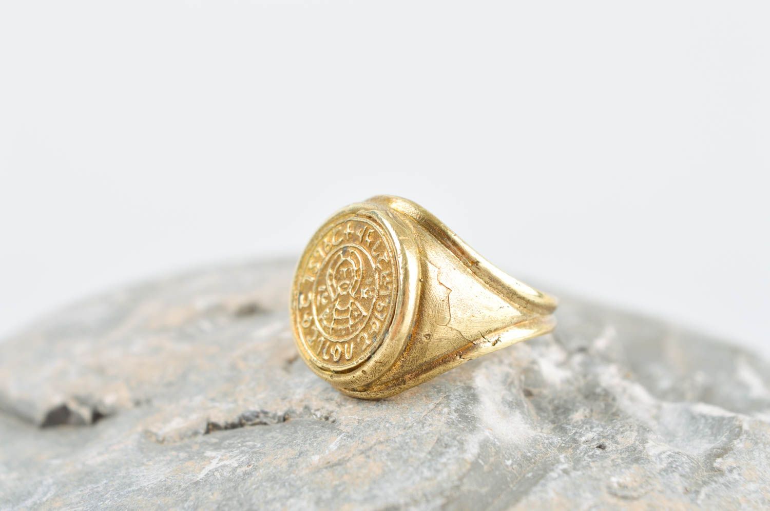 Unusual handmade metal ring designer ring for girls fashion accessories photo 1