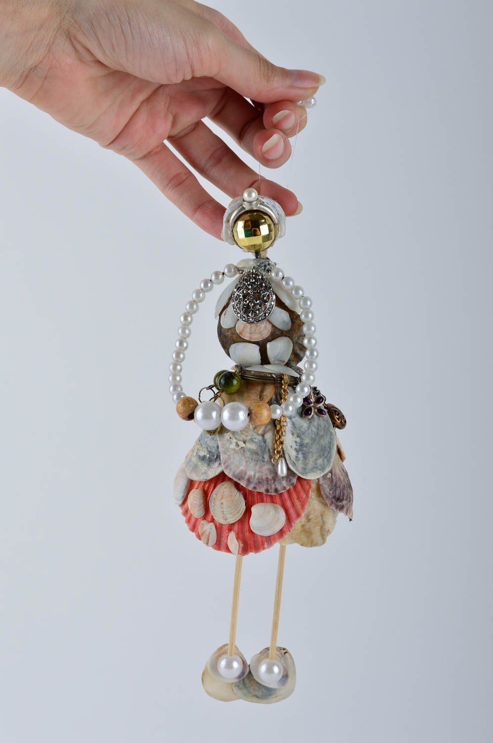 Декоративная подвеска ручной работы интерьерная кукла украшение для стен фото 5