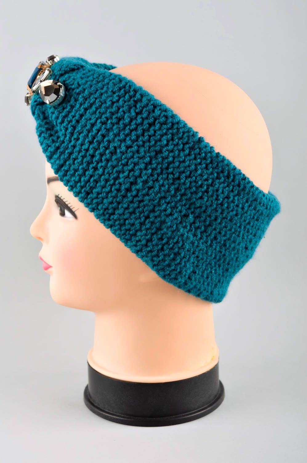 Handmade designer turban stylish winter accessory headwear in Eastern style photo 3