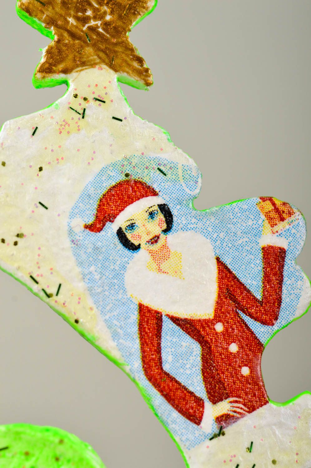 Handmade schöner Schmuck für Weihnachtsbaum Wohn Accessoire Deko Weinachtsbaum foto 4