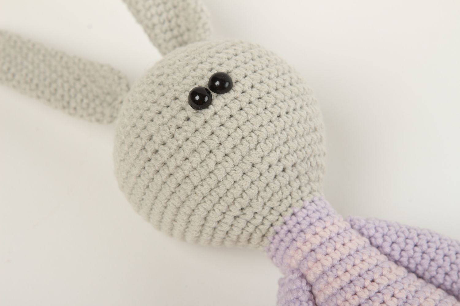Handmade soft toy bunny toy design crocheted toy handmade soft toy toy for kids  photo 3