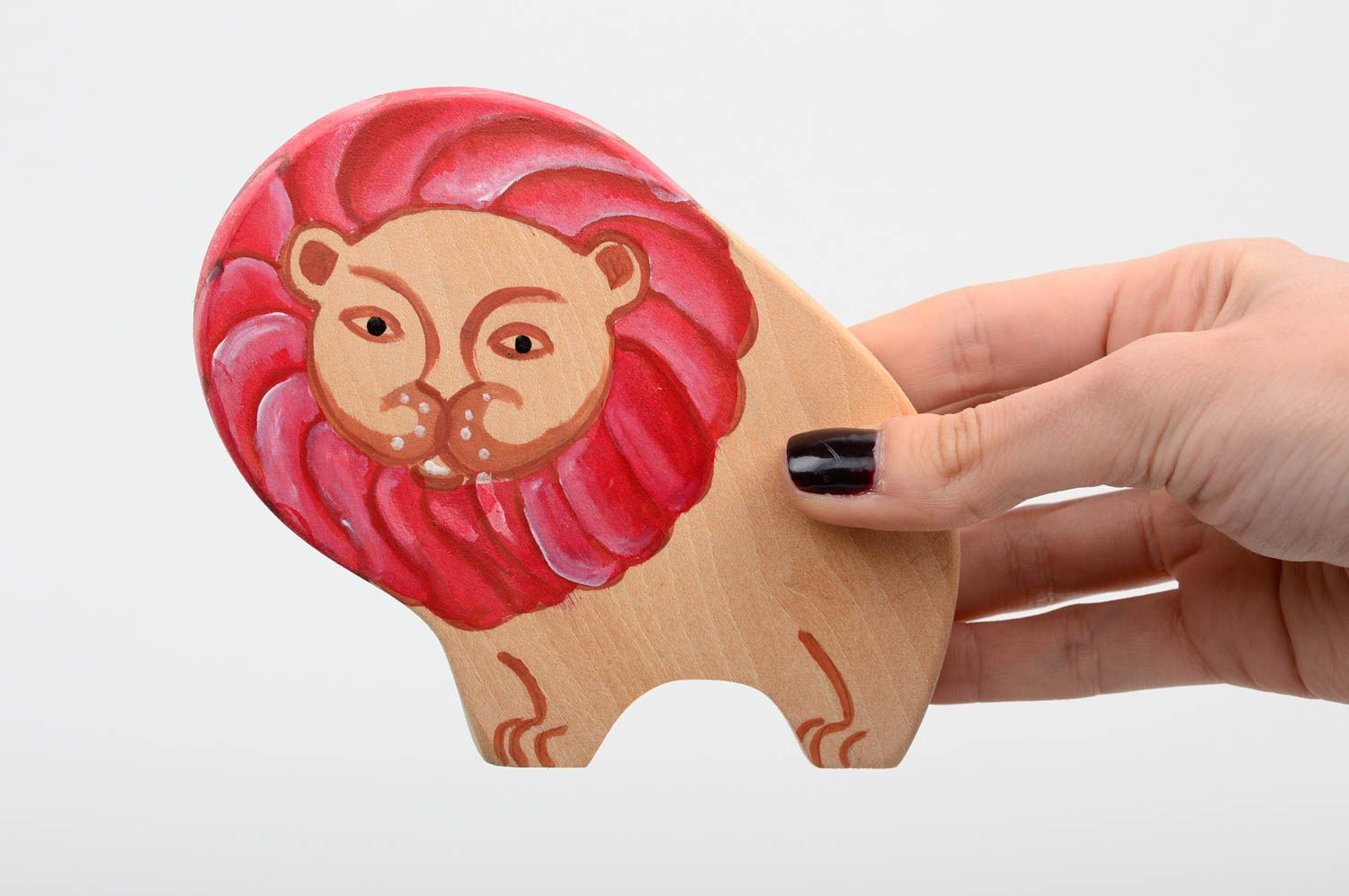 Игрушка ручной работы игрушка из дерева фигурка из дерева в виде льва с гривой фото 10