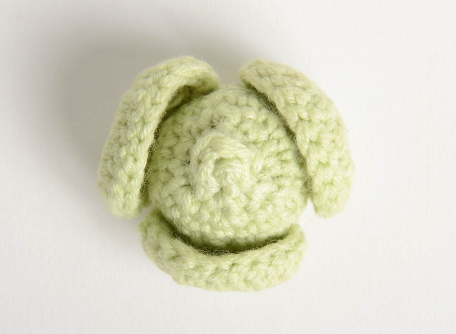 Petite peluche faite main Jouet tricot en coton au crochet Chou Cadeau enfant photo 4