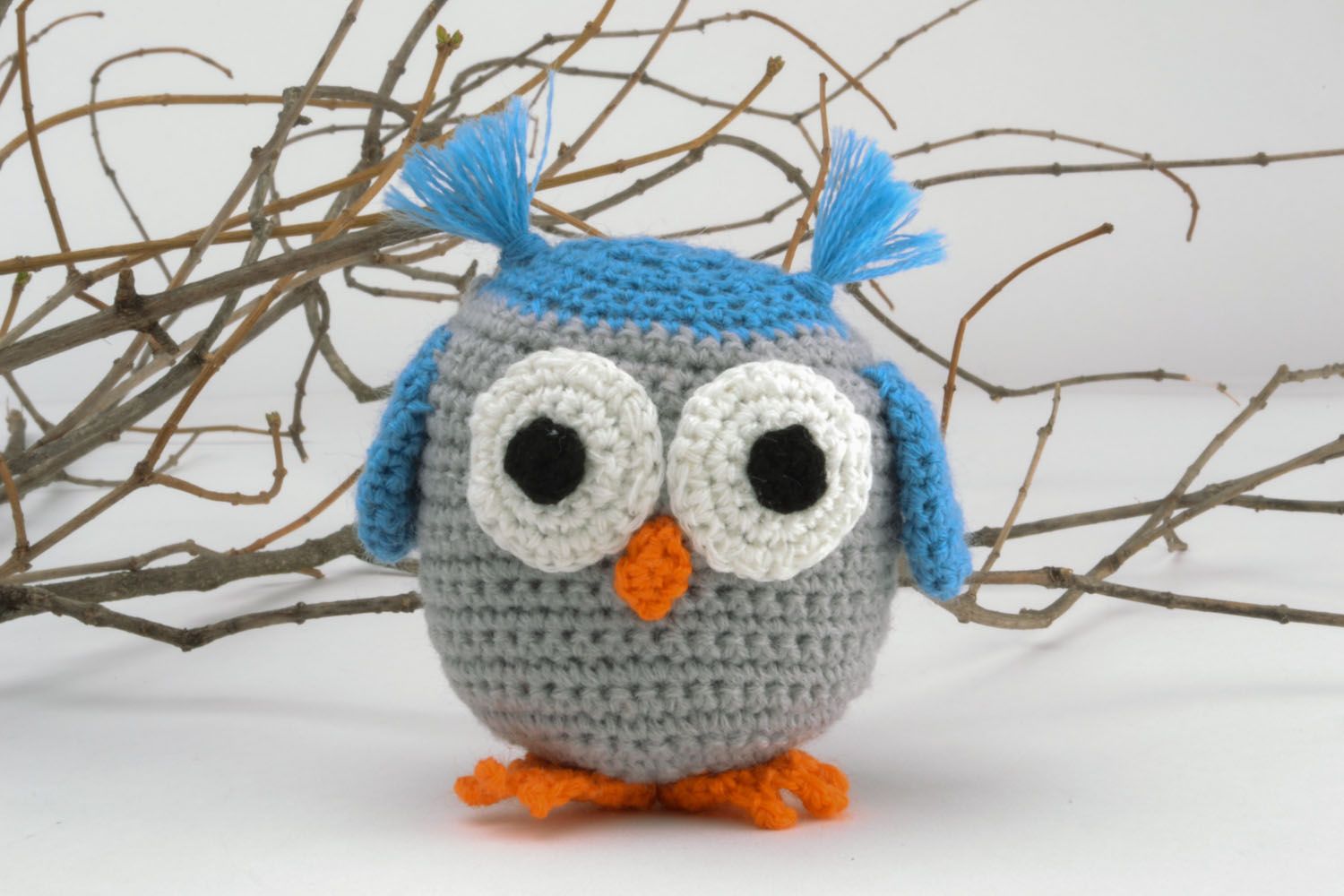 Crocheted toy Funny Owl photo 1