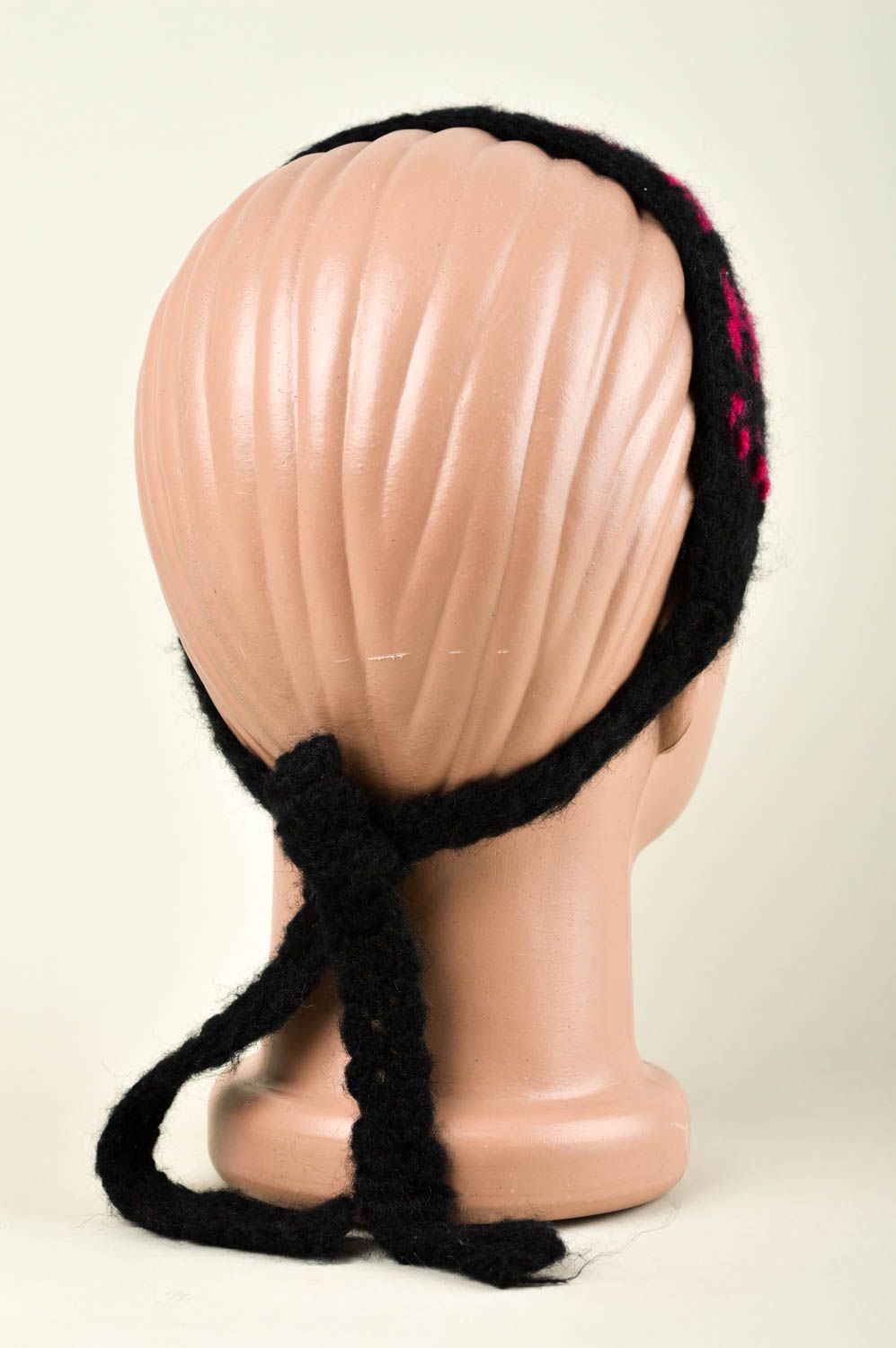 Вязаная повязка на голову хэнд мэйд повязка для волос детская повязка на голову фото 3