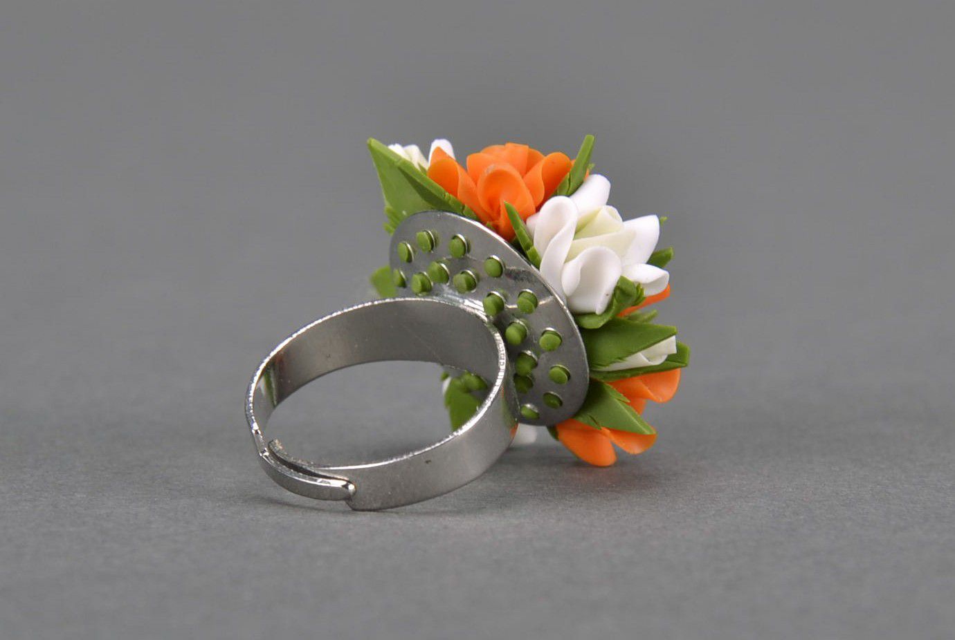 Ring handmade aus Polymerton foto 3