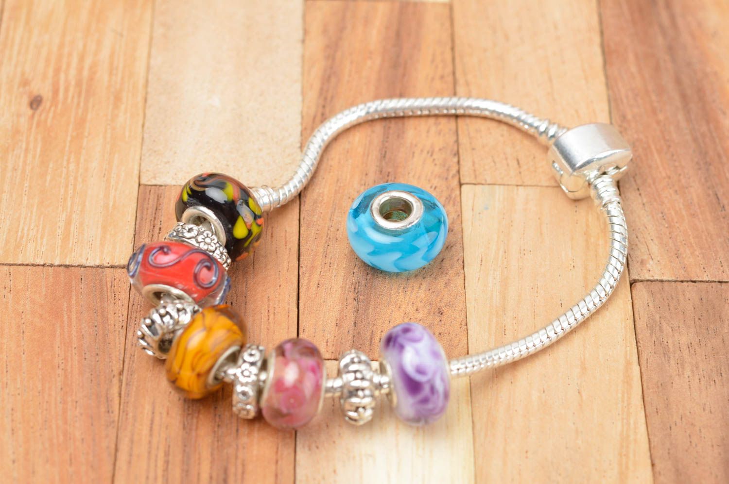 Handmade glass bead unusual jewelry findings jewelry making supplies small gifts photo 4