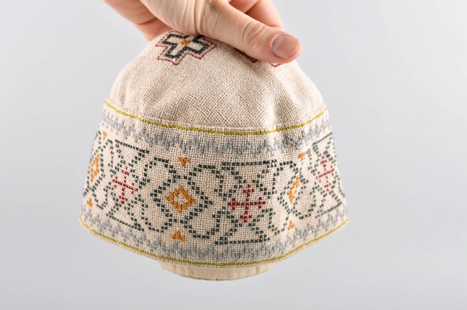 Embroidered hat handmade ethnic hat men accessories folk hats for men photo 5