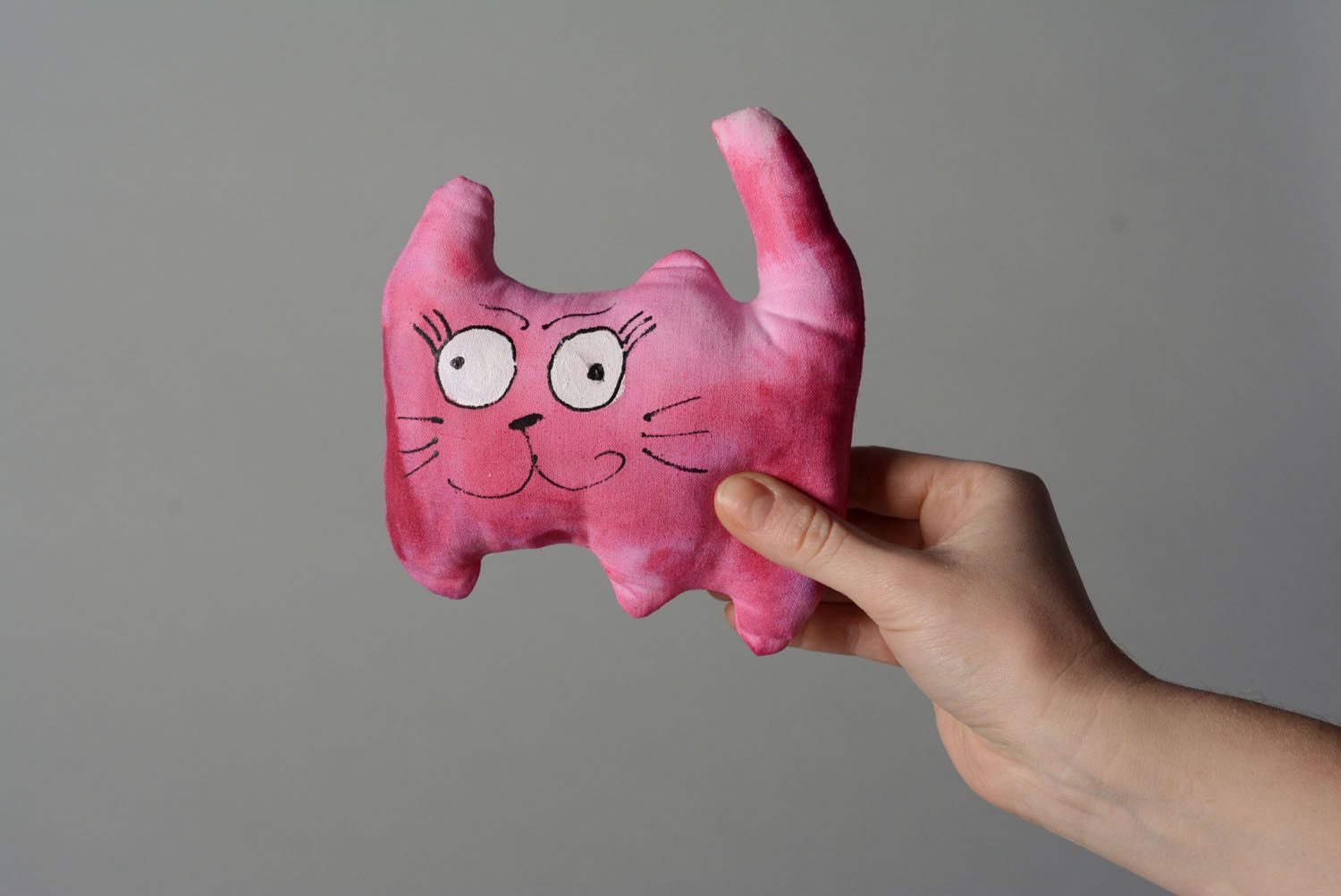 Fabric toy in the shape of cat photo 4