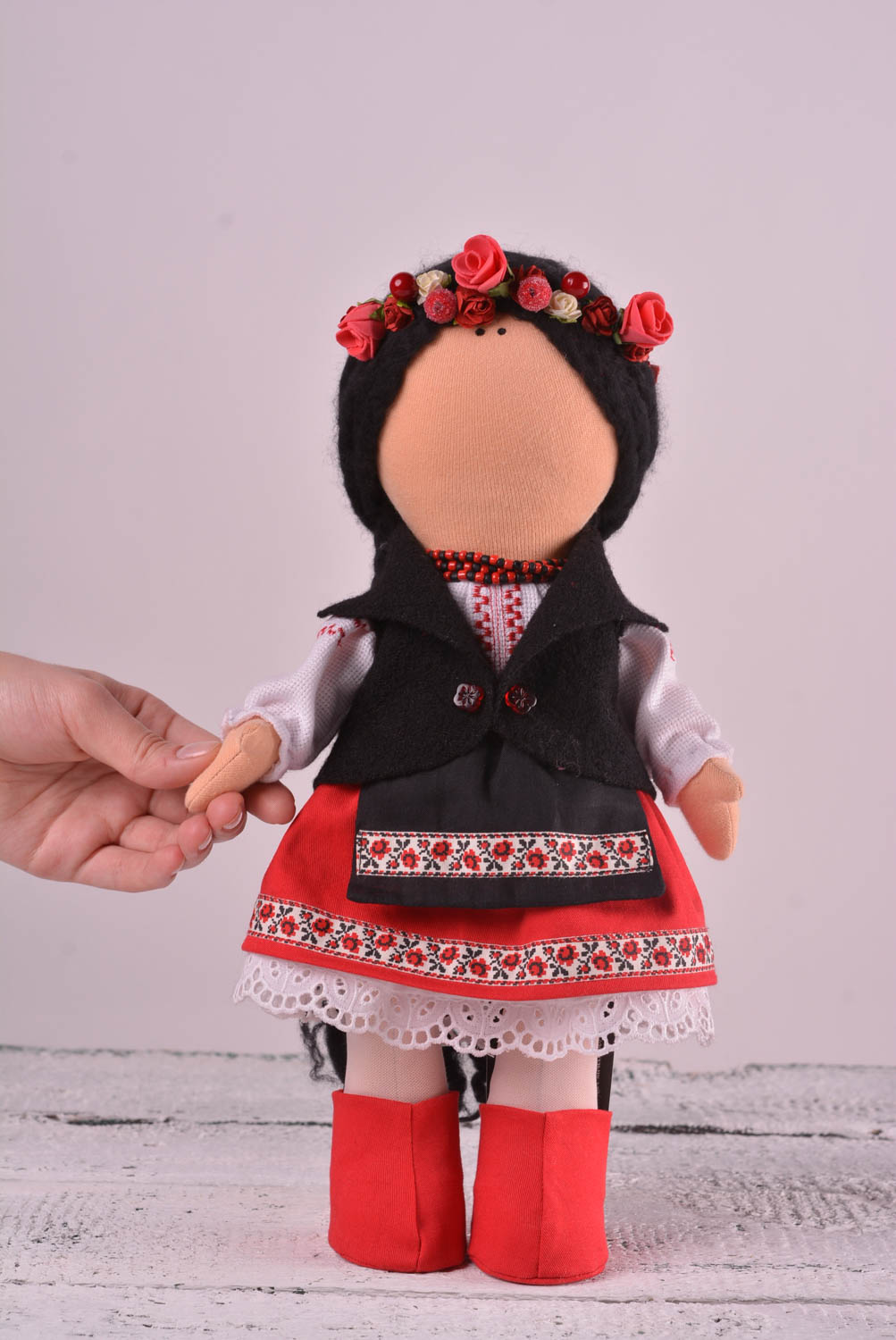 Кукла ручной работы кукла из ткани мягкая кукла в этническом наряде красивая фото 2
