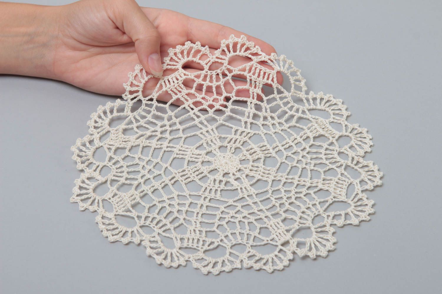 Handmade napkin designer napkin unusual napkin for kitchen crochet accessory photo 5