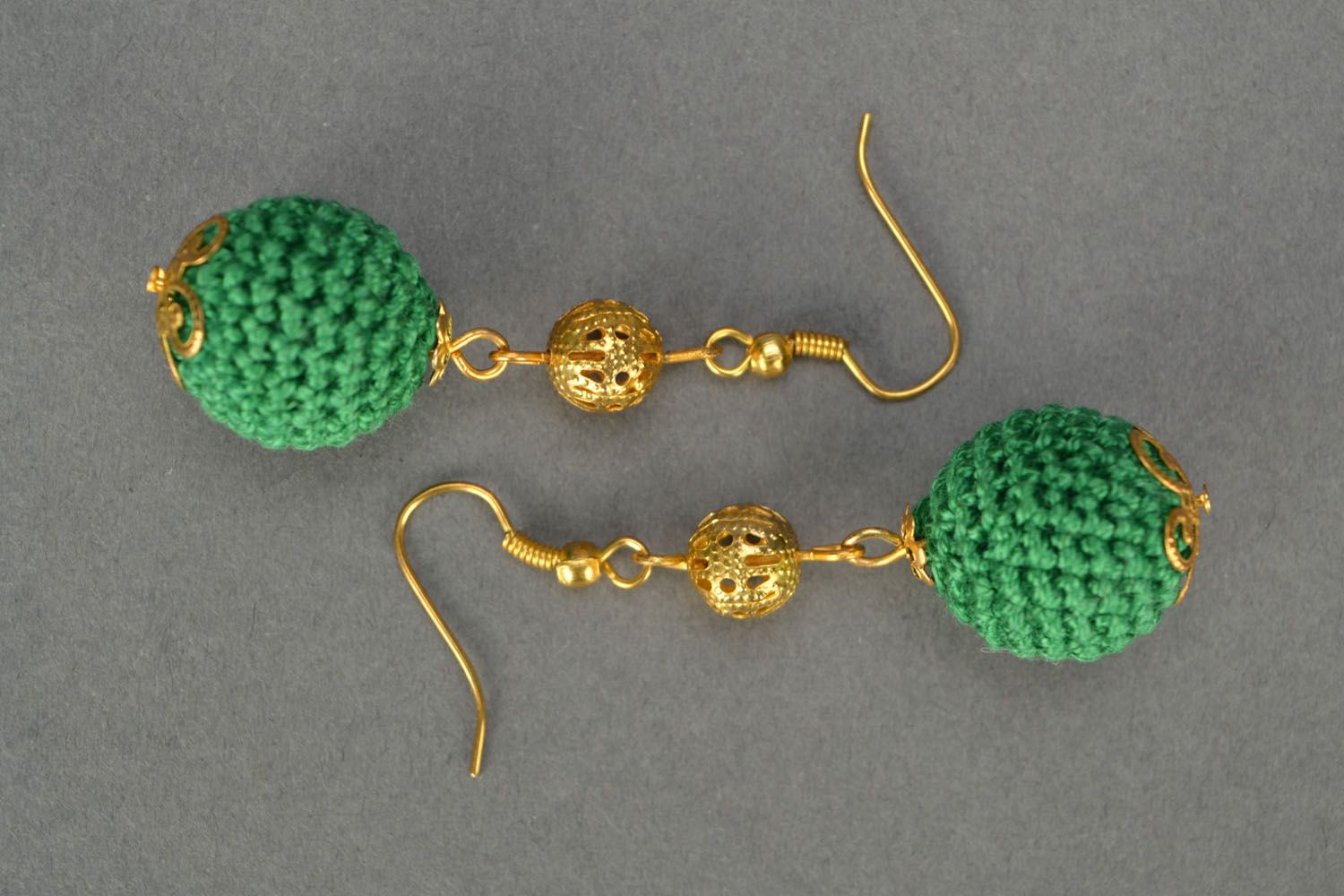Long crochet earrings photo 3